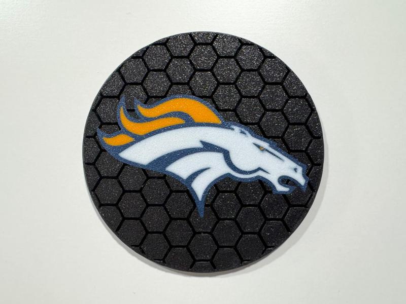 Denver Broncos Hex Coaster