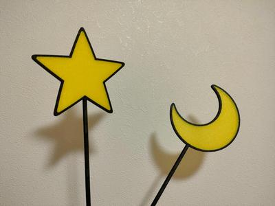 Shadow Star Wand & Moon Wand