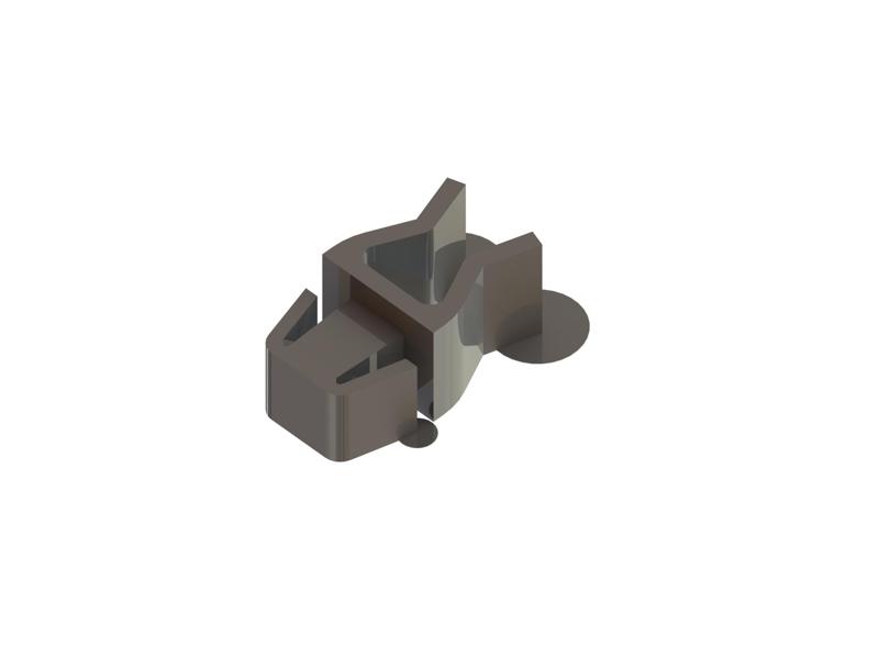 Hood rod clip