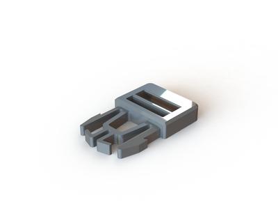 Male buckle clip