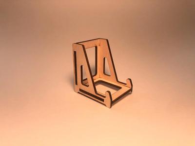 Laser cut phone stand 70°