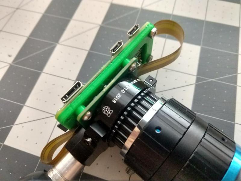 raspberry pi zero to high quality camera attachment