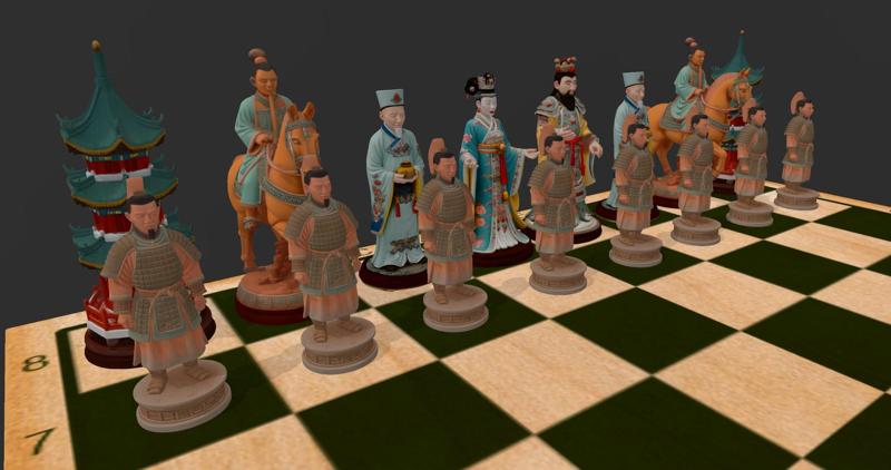 TERRACOTA Chess set of luxury and high quality COLLECTORISTAS
