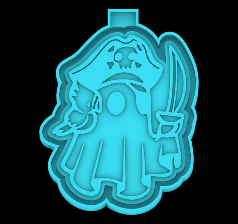 Pirate Ghost - freshie mold - STL for silicone mold