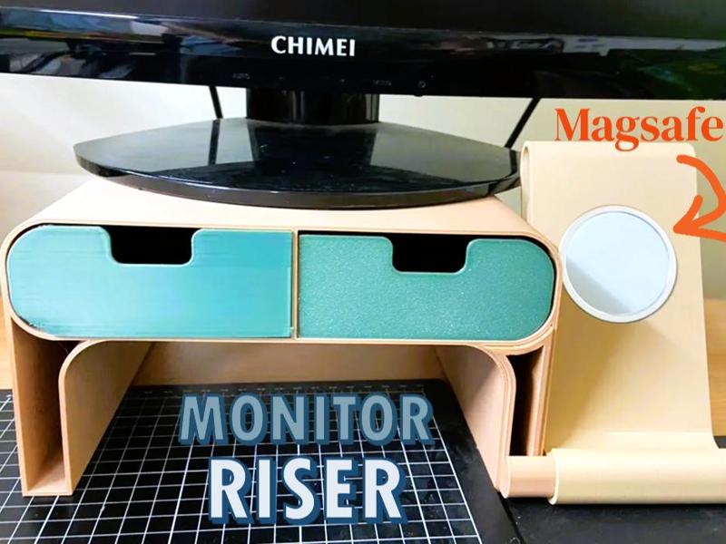 Simple style monitor riser