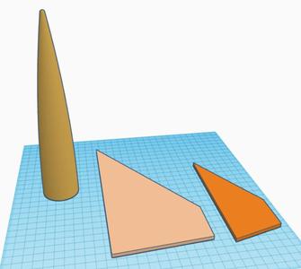 Estes Rocket STM-012 Kit 7221 Fin and Nose Cone PNC60RL Templates