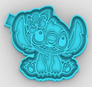 Woman Stitch with a Tipilan - freshie mold - STL for silicone mold