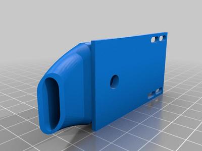 Exhaust pipe end for laser engraving