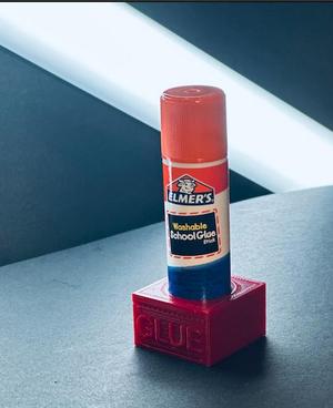 Simple yet useful singular glue stick holder!