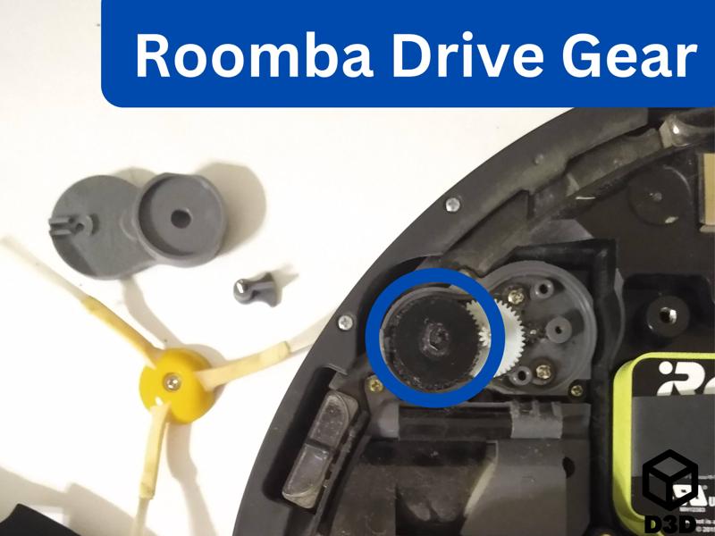 Roomba Side Sweeper Drive Gear