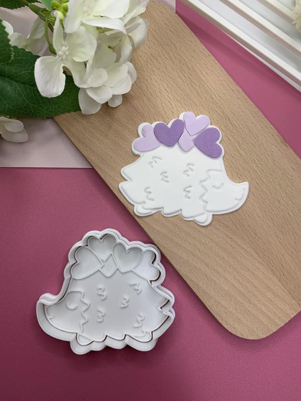 Hedgehog Heart Cookie Cutter - Valentine's Day Cookie Cutter Stamp