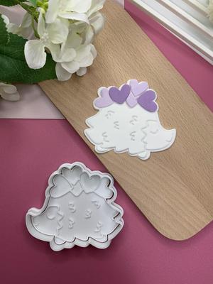 Hedgehog Heart Cookie Cutter - Valentine's Day Cookie Cutter Stamp