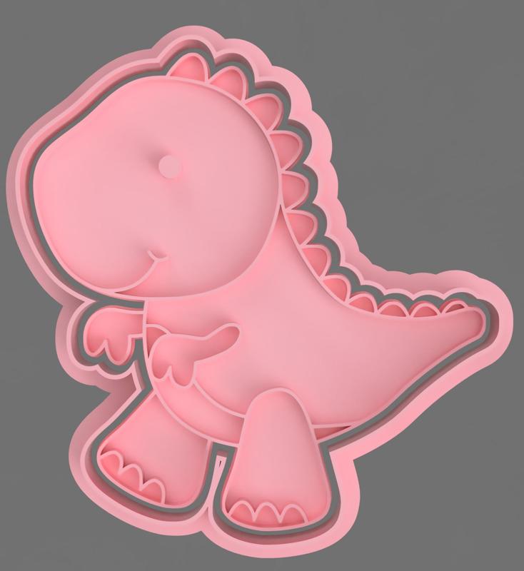 BABY TYRANNOSAURUS CUTTER FOR COOKIE AND FONDANT