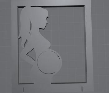 pregan women photo frame