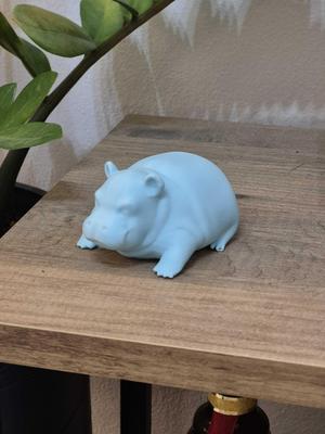 Fat Baby Hippo sculpture