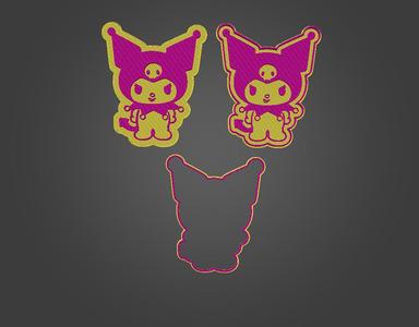 Kuromi cookie cutter