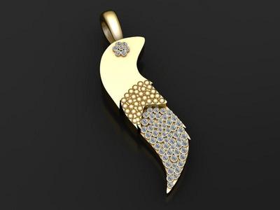 Knife Pendant  3d printable model