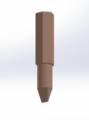 Flat Screwdriver Bit 85mm x 6.85 V1