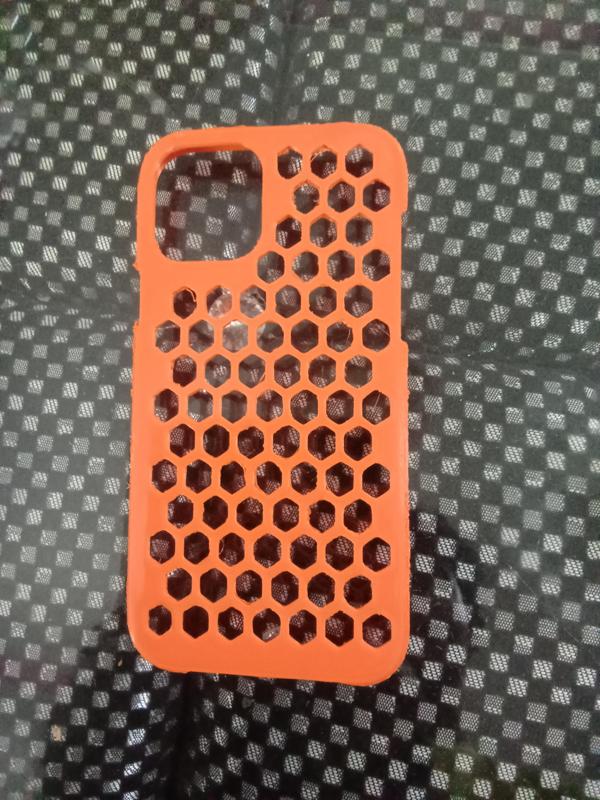 IPhone12 pro case honeycomb pattern