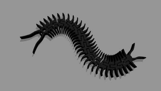 Millipede Flexi Fidget Keychain – STL