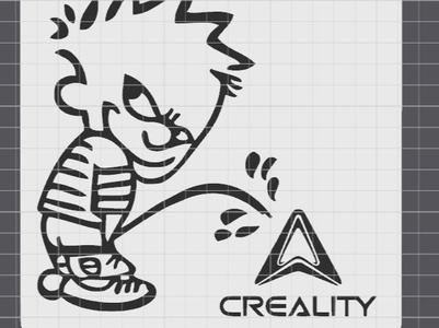 Calvin pees - several 