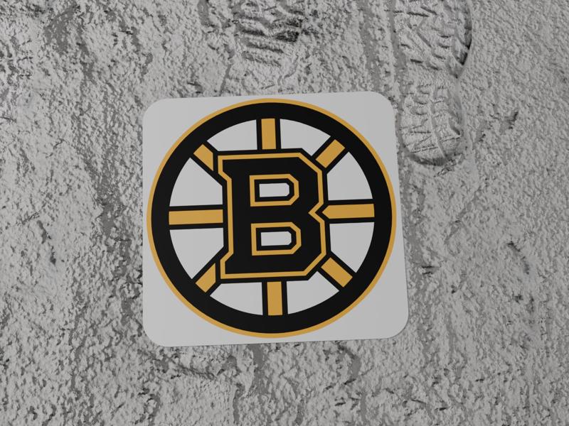 Boston Bruins Square Coaster