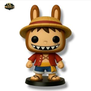 Labubu Luffy Chibi Figure One Piece 3D Model