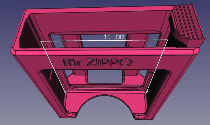 ZIPPO Gürtelhalter Achtung enthält einen Fehler!