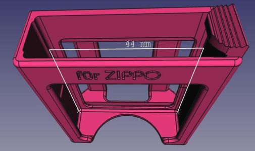 ZIPPO Gürtelhalter Achtung enthält einen Fehler!