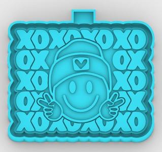 Love and peace, xoxo - freshie mold - STL for silicone mold