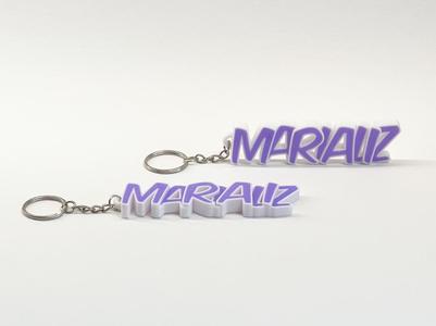 Beautiful keychain with the name Marialis