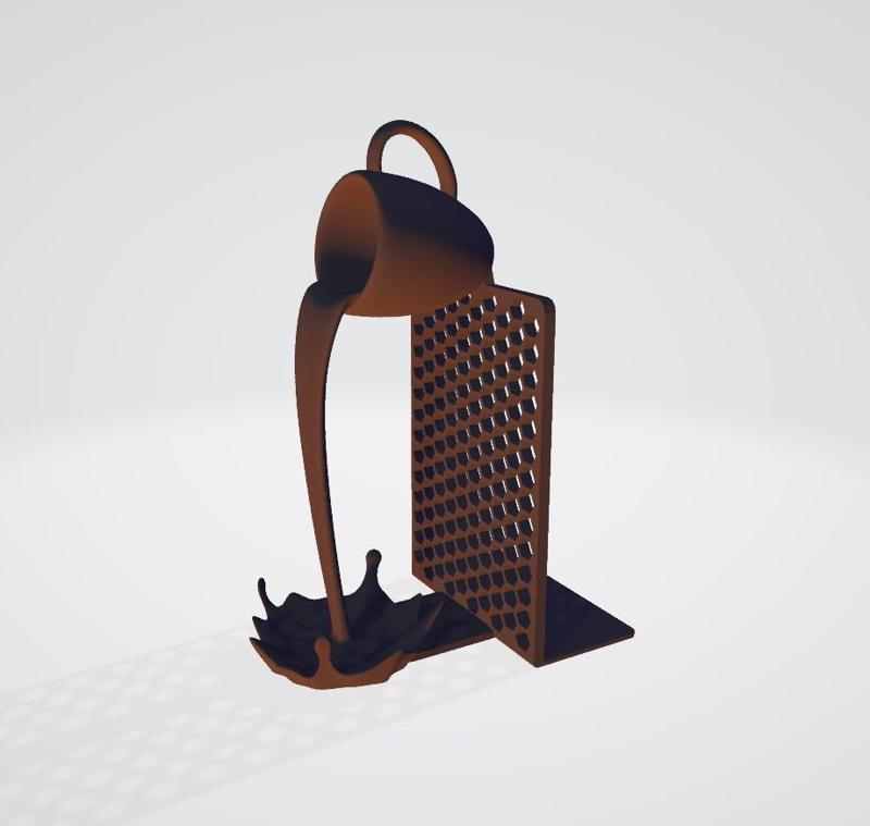 Coffee spill book stand / holder