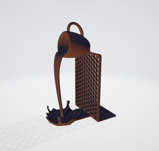 Coffee spill book stand / holder