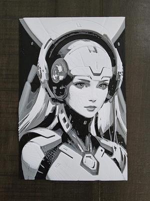 Hueforge Cyborg Woman Print