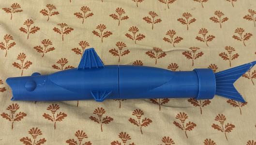 Light up collapsing saber Fish