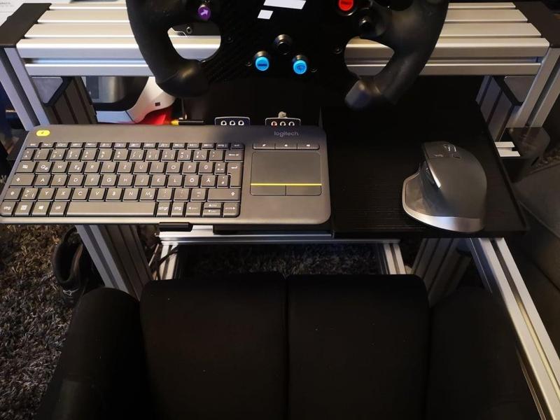 Simracing Rig Keyboard Swivel Arm