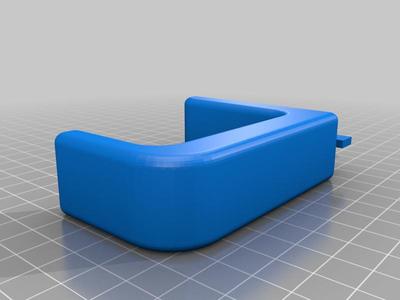 Headphone holder for bookshelf strips