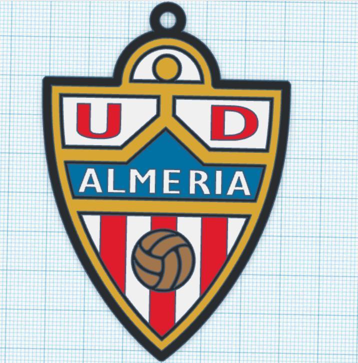 Union Deportiva Almeria shield keychain