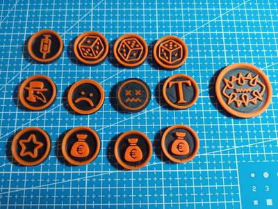 Bloodbowl / Fantasy Football Token set
