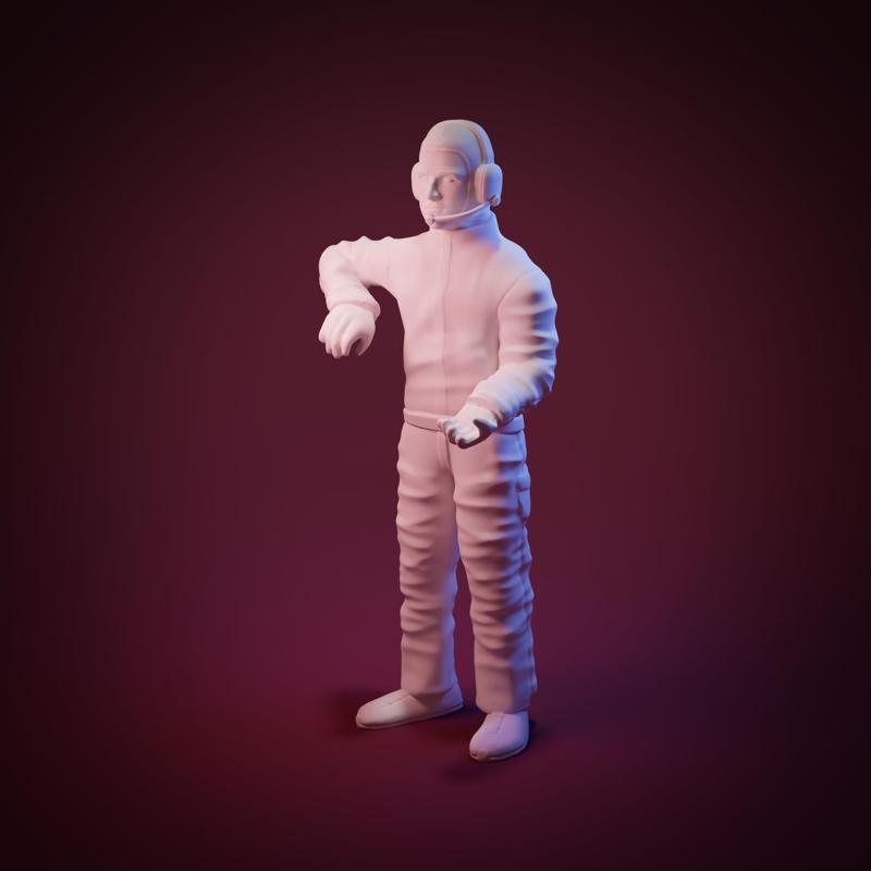 mechanic holding sign 007