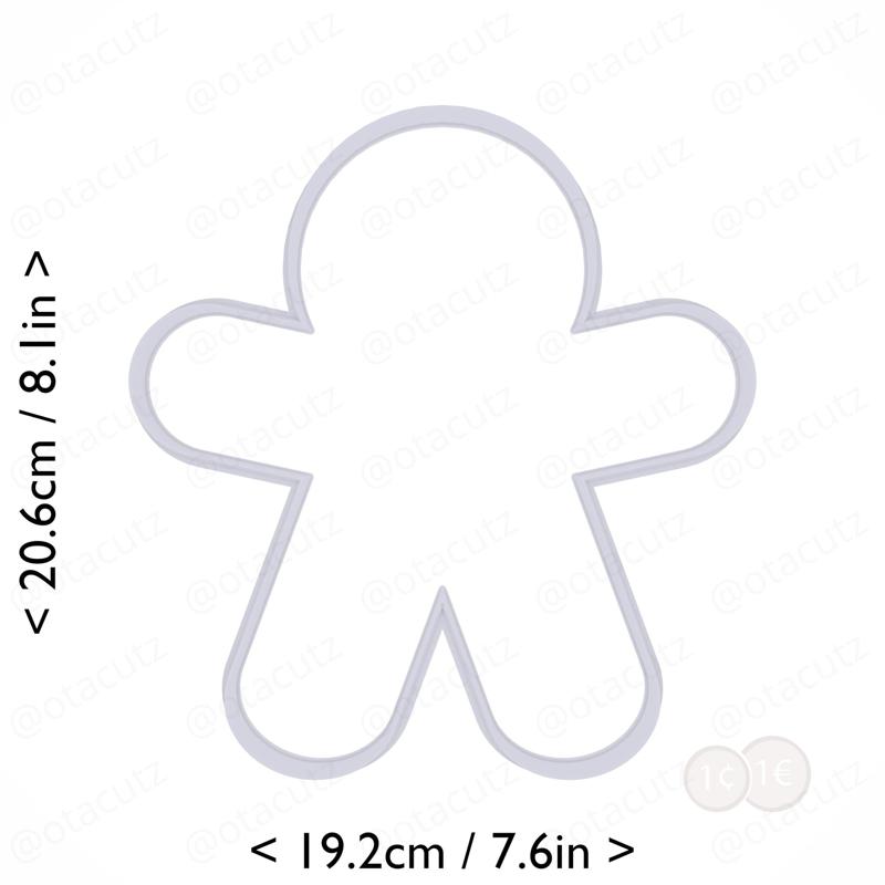 Gingerbread Man Cookie Cutter 7.75in / 19.7cm