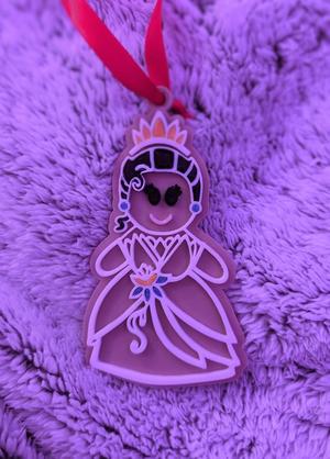 disney princess gingerbread bauble  (Tiana)