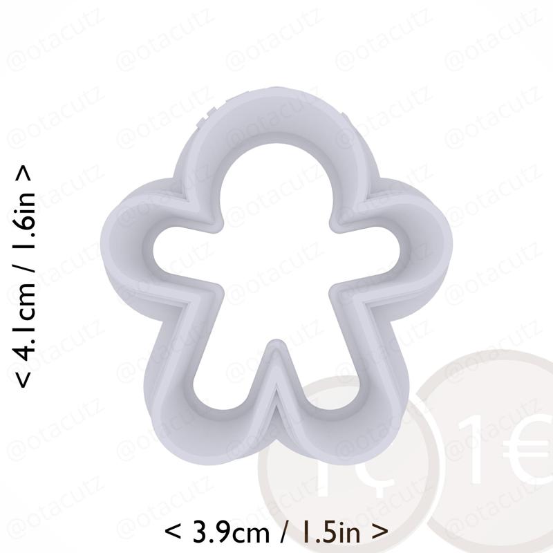 Gingerbread Man Cookie Cutter 1.25in / 3.2cm