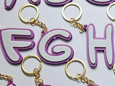 Letter G keychain