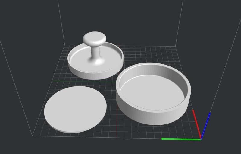 Minced steak press 150 grams