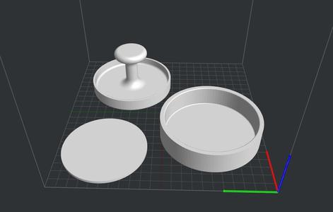 Minced steak press 150 grams
