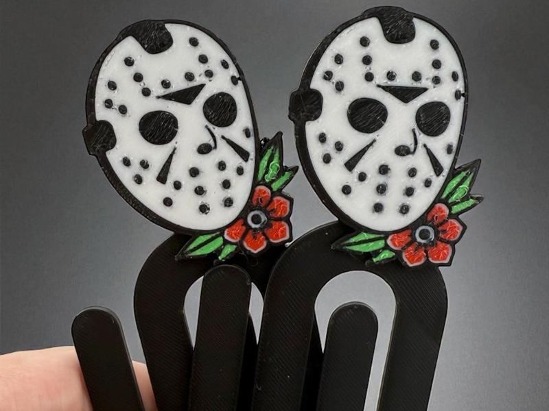 Jason Tattoo Paperclip Bookmark