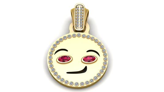 gemstone emoji charm  3D printable model