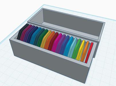 colour test swatch and box