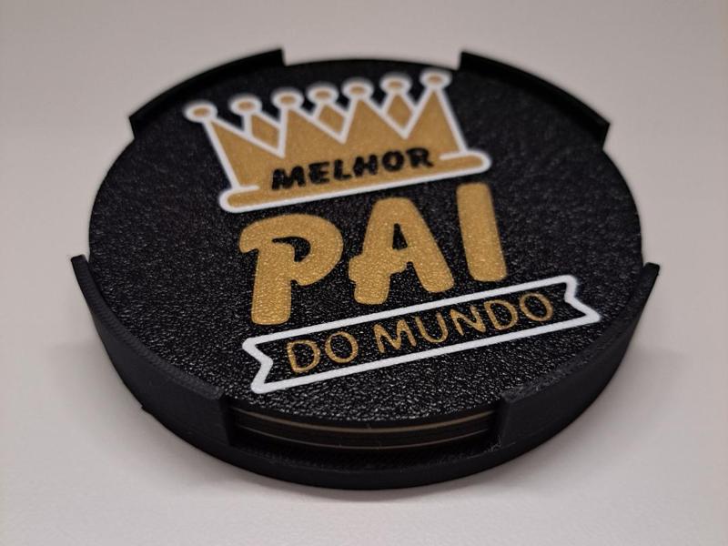 Bases Copos dia do Pai/Cup Coasters Father's Day